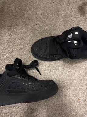 AMIRI Kids Black Rhinestone Accent Sneakers